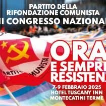 Intervento al Congresso del PRC-SE (Montecatini Terme, 7-9-2025)